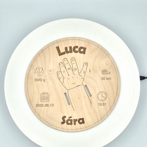 Névre szóló babaköszöntő tábla - játék & sport - babalátogató ajándékcsomag - Meska.hu