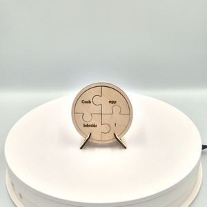 Egyedi fából készült tanúfelkérő puzzle - esküvő - meghívó & kártya - tanú felkérő - Meska.hu