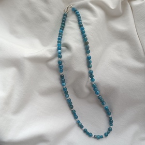 Apatit nyaklánc , Ékszer, Nyaklánc, Gyöngyös nyaklánc, Ékszerkészítés, Fémmegmunkálás, MESKA