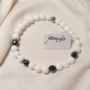 Kagyló karkötő, Ékszer, Karkötő, Gyöngyös karkötő, Ékszerkészítés, Gyöngyfűzés, gyöngyhímzés, MESKA