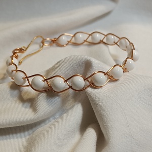 Kagyló karperec - ékszer - karkötő - lánc karkötő - Meska.hu