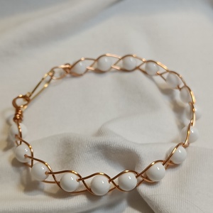 Kagyló karperec - ékszer - karkötő - lánc karkötő - Meska.hu