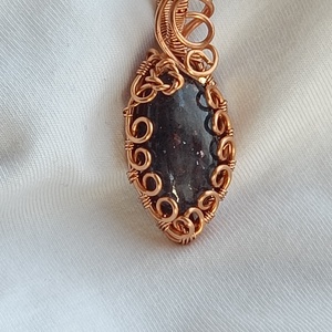 Iolit medál rézben - ékszer - nyaklánc - medál - Meska.hu