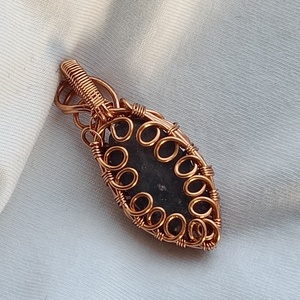 Iolit medál rézben - ékszer - nyaklánc - medál - Meska.hu