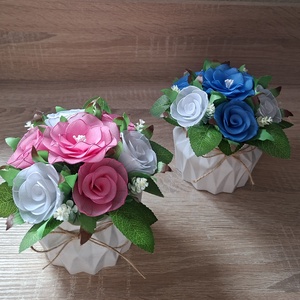 Örök virágcsokor -kézműves harisnyavirág  - baba - mama - babaemlékek - bababejelentők - Meska.hu