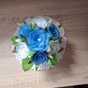 Örök virágcsokor -kézműves harisnyavirág  - baba - mama - babaemlékek - bababejelentők - Meska.hu