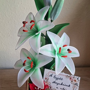 Liliomos harisnyavirág box  - Meska.hu