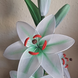 Liliomos harisnyavirág box  - otthon & életmód - virágdekoráció - virágdíszek - asztali virágdísz - Meska.hu