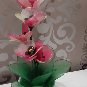 Orchidea harisnyából  - Meska.hu