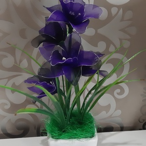 Csónak orchidea(cybidium) harisnyából  - Meska.hu