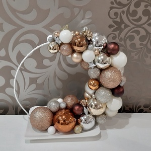 Karácsonyi asztaldísz bronz színű - Meska.hu