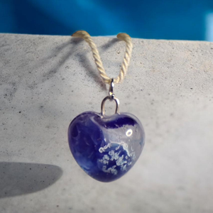 M�lyk�k Szív Medál - ékszer - nyaklánc - medál - Meska.hu