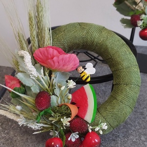 Pipacsos kopogtató, Otthon & Életmód, Dekoráció, Ajtó- és ablak dekoráció, Ablakmatrica, , MESKA