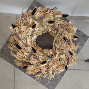 Raffia kopogtató - otthon & életmód - dekoráció - ajtó- és ablak dekoráció - ablakdísz - Meska.hu