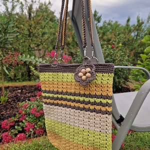 Tavaszi boho táska - táska & tok - bevásárlás & shopper táska - kenyeres zsák - Meska.hu