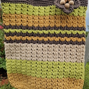 Tavaszi boho táska - táska & tok - bevásárlás & shopper táska - kenyeres zsák - Meska.hu