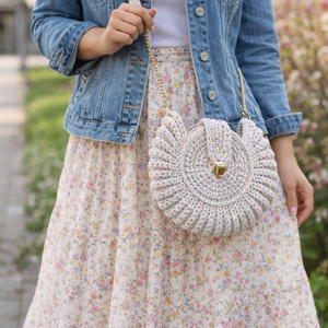  Pasztell táska láncos pánttal  - táska & tok - kézitáska & válltáska - vállon átvethető táska - Meska.hu