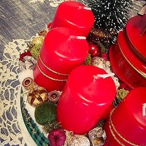 Adventi doboz - karácsony - adventi díszek - adventi asztaldísz - Meska.hu