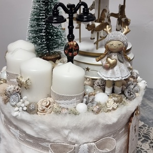 Adventi doboz - karácsony - adventi díszek - adventi asztaldísz - Meska.hu