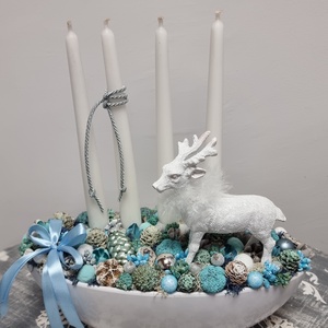 Adventi dekoráció, Karácsony, Adventi díszek, Adventi asztaldísz, Mindenmás, MESKA