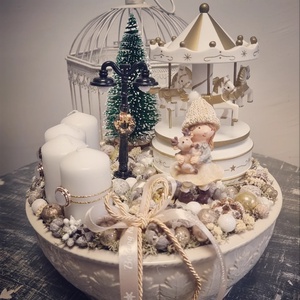 Körhintás adventi dekoráció - Meska.hu