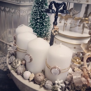 Körhintás adventi dekoráció - karácsony - adventi díszek - adventi asztaldísz - Meska.hu