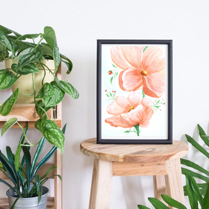 Bazsarózsapár kép, Art print eredeti festmény alapján, limitált kiadás többféle méretben , Otthon & Lakás, Dekoráció, Kép & Falikép, Művészi nyomat, , Meska