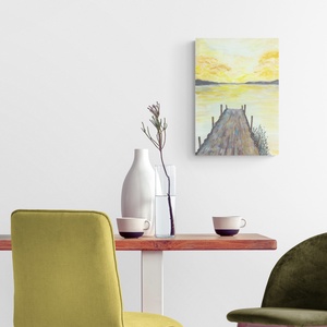 'A saját utadon' tájkép festmény - eredeti festményem art print változata, választható méretekben. Limitált kiadás - otthon & életmód - dekoráció - kép & falikép - kép & falikép - Meska.hu