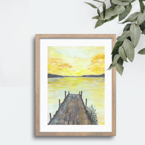 'A saját utadon' tájkép festmény - eredeti festményem art print változata, választható méretekben. Limitált kiadás - otthon & életmód - dekoráció - kép & falikép - kép & falikép - Meska.hu