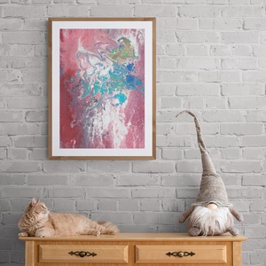 'Tündérmese' absztrakt festmény - eredeti festményem art print változata. Limitált kiadás - otthon & életmód - dekoráció - kép & falikép - kép & falikép - Meska.hu
