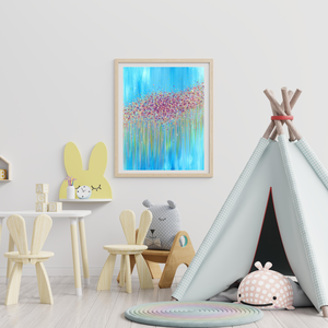 'Különleges virgágcsokor' absztrakt festmény - eredeti festményem art print változata, választható méretekben - otthon & lakás - dekoráció - kép & falikép - művészi nyomat - Meska.hu