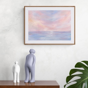 'Lélekringatás' harmonikus pasztell tájkép festmény - eredeti festményem art print változata. Limitált kiadás - otthon & lakás - dekoráció - kép & falikép - művészi nyomat - Meska.hu