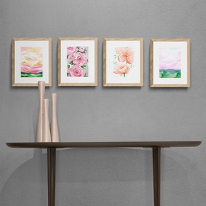 Festmény kollekció - galéria fal szett 4db kép, Művészi art print eredeti festmény alapján,Limitált kiadás ngyenes száll - otthon & életmód - dekoráció - kép & falikép - több részes kép - Meska.hu