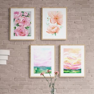 Festmény kollekció - galéria fal szett 4db kép, Művészi art print eredeti festmény alapján,Limitált kiadás ngyenes száll, Otthon & Életmód, Dekoráció, Kép & Falikép, Több részes kép, Festészet, Papírművészet, MESKA