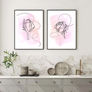 Absztrakt virágos, modern képek 2db Művészi art printek. Limitált kiadásban többféle méretben - otthon & életmód - dekoráció - kép & falikép - kép & falikép - Meska.hu