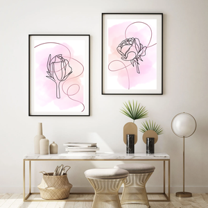 Absztrakt virágos, modern képek 2db Művészi art printek. Limitált kiadásban többféle méretben - otthon & életmód - dekoráció - kép & falikép - kép & falikép - Meska.hu