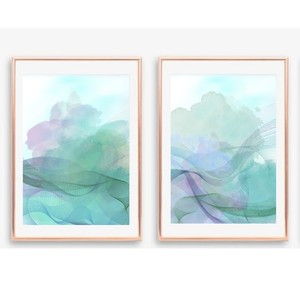 Absztrakt modern képek a hanulatos otthonért / 2db Művészi art print. Limitált kiadásban többféle méretben - otthon & életmód - dekoráció - kép & falikép - vászonkép - Meska.hu