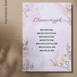Mama vagyok - Különleges inspirációs festmény nagymamáknak. Saját szöveggel kérhető. Ajándék nagymamának - művészet - grafika & illusztráció - művészi nyomat - Meska.hu