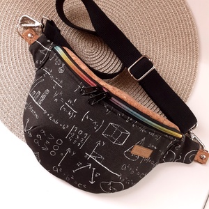  Férfi/Női,  Unisex Övtáska, Crossbody matek képletek mintával - Meska.hu