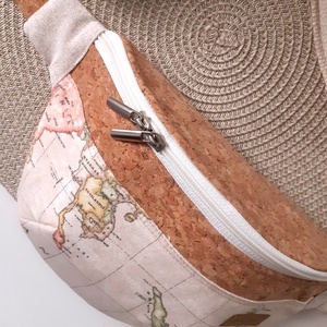 Indonézia térképmintás övtáska, kistáska, crossbody - táska & tok - övtáska - Meska.hu