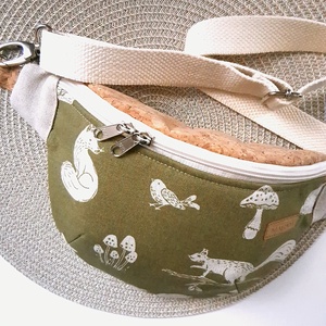 Erdőlakók, zöld Övtáska, Kistáska, Crossbody - Meska.hu