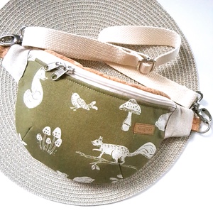 Erdőlakók, zöld Övtáska, Kistáska, Crossbody - táska & tok - övtáska - Meska.hu