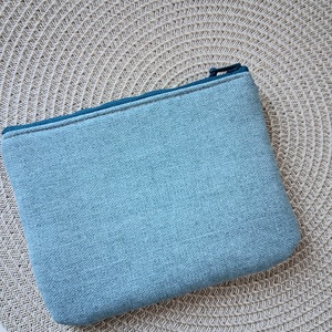 Türkiz csíkos lapos neszesszer, tok - táska & tok - neszesszer - Meska.hu