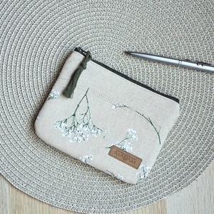 Rezgővirágos,  női lapos neszesszer, tok - táska & tok - neszesszer - Meska.hu