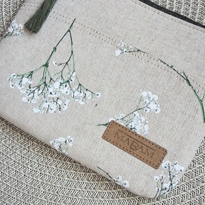 Rezgővirágos,  női lapos neszesszer, tok - Meska.hu