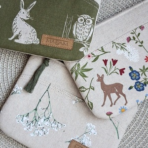 Rezgővirágos,  női lapos neszesszer, tok - táska & tok - neszesszer - Meska.hu