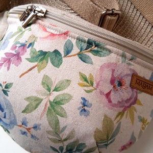 Virágmintás Övtáska, Kistáska, Crossbody - táska & tok - övtáska - Meska.hu