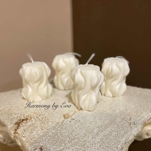 Angyal, télapó, mézesfigura, szarvas, hullám oszlop - esküvő - dekoráció - gyertya & gyertyatartó - Meska.hu