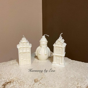 Diótörő, maci, oszlop gyertya, házikók, Esküvő, Dekoráció, Gyertya & Gyertyatartó, , MESKA