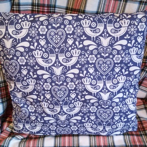 Népmesés párnahuzat - Szerelmes madárkák 40 x 40 cm - belső párna is kérhető hozzá - egyéb méretekben is rendelhető - otthon & életmód - lakástextil - párna & párnahuzat - Meska.hu
